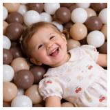 Set of Balls for Ballpit, Coffee, Nude and B