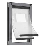 Aluminum Large Dog Door For Exterior Door, 2 Slidi
