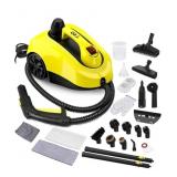 Plug In Steam Cleaner With Accessories - Yellow/Bl