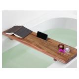 Premium Acacia Wood Bathtub Tray/Caddy With Adjust