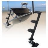 Boat Trailer Steps With Safety Grab Handle, Non Sl