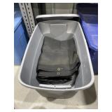 Tarp IN Plastic Bin w/Lid