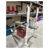 3 Pcs - Weight Bench w/Weights & Bar