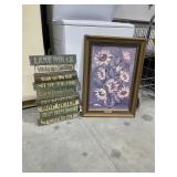 2 Pcs - Decorative Wall Hanging & Framed Print