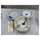 14 Pcs - Assorted Bowls & Tea Plates