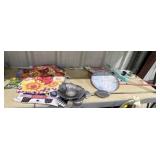 Pile of Yard Flags & Metal Garden Art