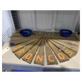 Denver Broncos Wall Hanging & 2 Metal Bowls