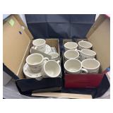 2 Boxes - Longaberger Pottery Mugs & Plates