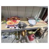 Pile of Yard Flags & Metal Garden Art