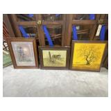3 - Framed Pics 20'x19' & 21'x18' & 20'x16'