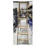 Wooden 6ft Folding Ladder