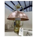 Kerosene Lamp w/Copper Shade