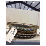 8 Pcs - Placemats & Decorative Wooden Wheel