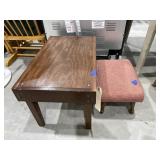 Small Table w/Foot Stool 26'L x 16'W x 16'H
