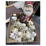 Box of Precious Moments Figurines & Cookie Jar