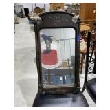 Resin Wood Look Framed Mirror 27'x14'