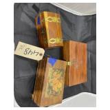 3 - Wooden Jewelry Boxes
