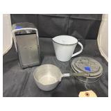 Napkin Holder - Small Pot - Tin - Measuring Cup