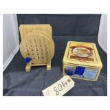 Wooden Trivet Set - Grapenuts Tin