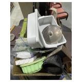 Box of Assorted Kitchen Supplies & More