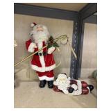 2 Pcs - Christmas Santas 18'