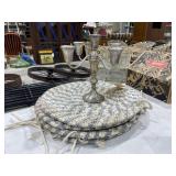 5 Pcs - Sterling Silver Candle Holder & Placemats