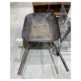 Vintage Metal Wheeled Wheelbarrow