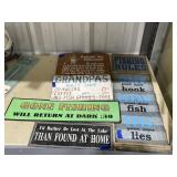 5 Pcs - Metal Wall Hangings - Assorted