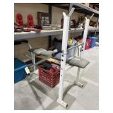 3 Pcs - Weight Bench w/Weights & Bar