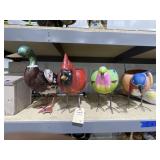 4 Pcs - Metal Bird Planters