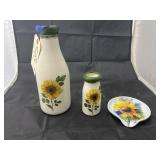 3 Pcs - Milk Bottles & Spoon Rest