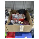 Box of Kitchen Supplies - Drinking