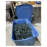 Christmas String Lights in Plastic Bin w/Lid