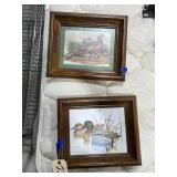 2 Pcs - Framed Decorative Prints