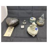 4 Pcs - Trinket Boxes & Perfume Bottle