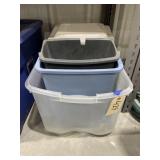 Plastic Trash Cans - Styrofoam Ice Chest