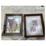 2 Pcs - Framed Decorative Prints