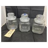 3 - Glass Canisters