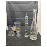 Glass Barometer - Glass Cups - Wine Bottle