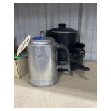 4 Pcs - Metal Coffee Percolator & Cookware