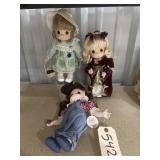 3 Precious Moments Dolls