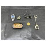 3 Pcs - Mini Hand Cuffs - Lock - Car - Rock