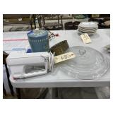 4 Pcs - Hand Mixer - Canister - Glass Lid