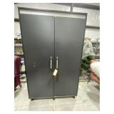 2-Door 5 Part Storage Cabinet - missing back leg
