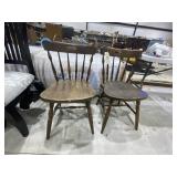 3 - Vintage Wooden Chairs