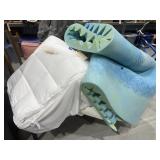 Foam Mattress Pad 57" & Mattress Cover