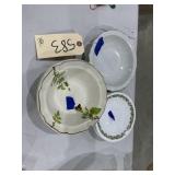 14 Pcs - Assorted Bowls & Tea Plates