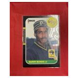 ROOKIE CARD 1987 DONRUSS BARRY BONDS