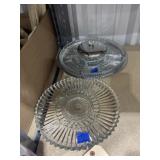 2 Pcs - Glass Serving Platters
