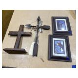 4 Pcs- Decorative Crosses & Pic Frames
